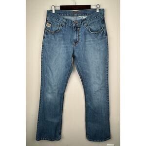 Cinch Carter Jeans Mens Size 34x34* Blue Medium Wash Western Cowboy American